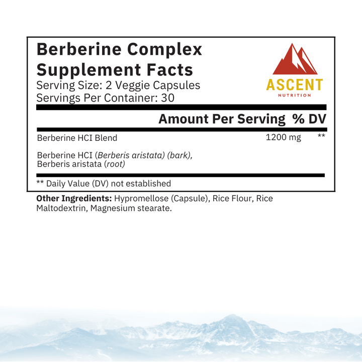 Berberine Complex, 60 Capsules, 1000 mg by Ascent Nutrition