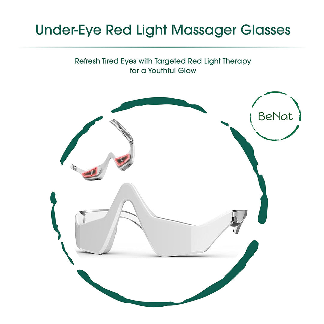 Under-Eye Red Light Therapy Skin Rejuvenation and Relaxation Massager by BeNat