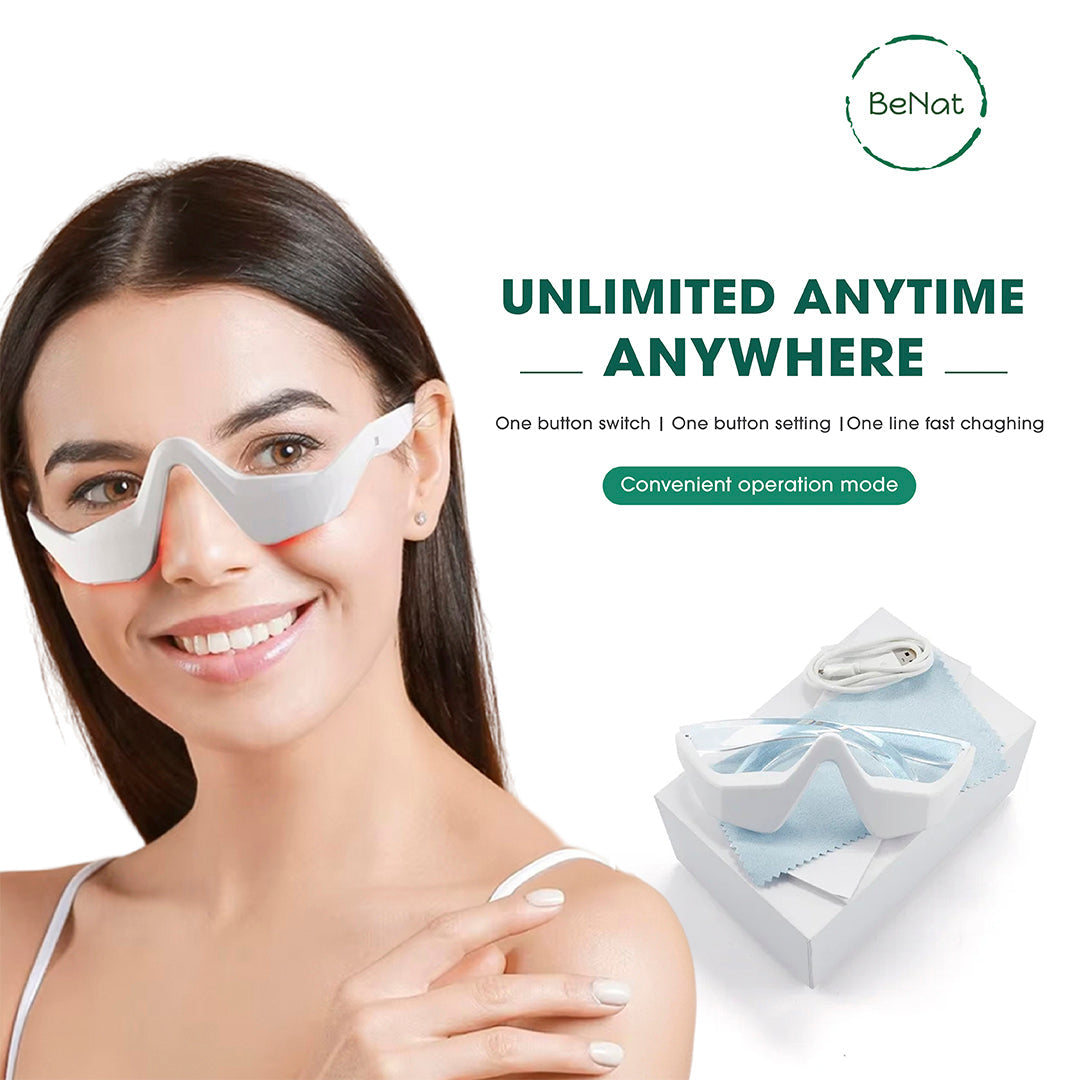 Under-Eye Red Light Therapy Skin Rejuvenation and Relaxation Massager by BeNat