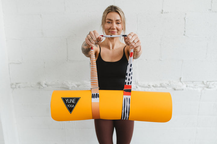 Yoga Strap | Stretching Strap | Metal Buckles | Multi Color | Yune Yoga | The Leo by Yune Yoga